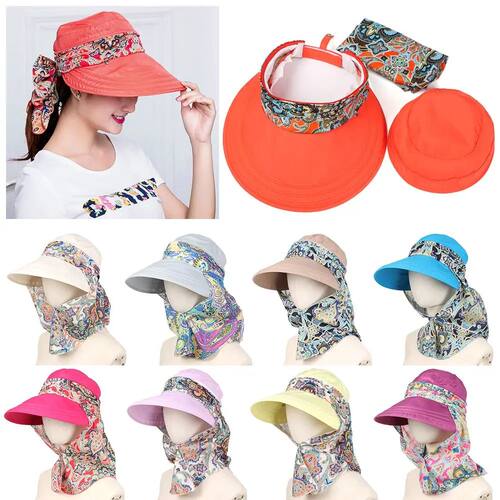 1Pcs Fashion Women Summer Outdoor Riding Anti-UV Sun Hat Bea
