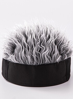 Funny Hat Simulation Wig Short Hair Hat Men's Retro Hip-hop