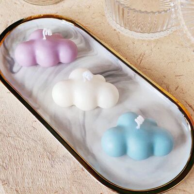 Clouds Shape Candle Mold DIY Silicone Molds Soap Candle Maki