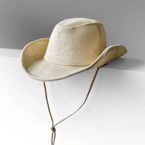 New Breathable Linen Beige Sun Hat Spring and Summer Leisure