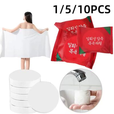 Compressed Bath Towel Thickened Disposable Reusable Convenie