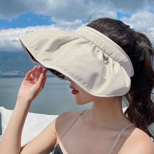 Summer Sun Hat Female Empty Top Hat Net Red Shell Hat Dual-p