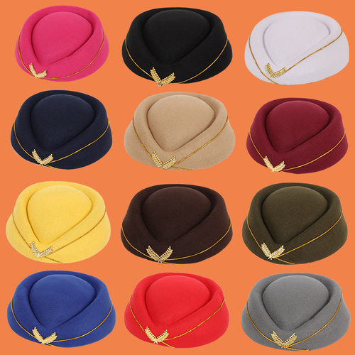 Bailey Stewardess Hat High-speed Rail Stewardess Hat Hotel R