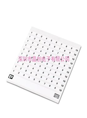 0804552:0091 全新 SK  7,62/5:FORTL.ZAHLEN 91-100- 用于端子的