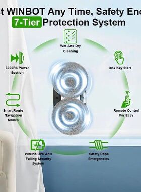 Smart Window Cleaning Robot Electric Intelligent Glass Robot