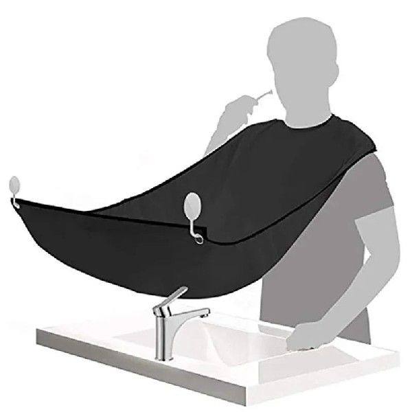 Man Shave Beard Apron Black Hair Shave Apron Ib Trimmer Hold