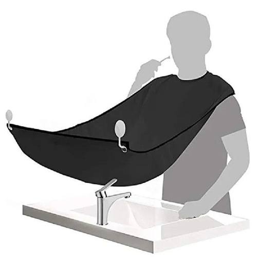 Man Shave Beard Apron Black Hair Shave Apron Ib Trimmer Hold