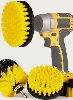 3Pcs/Set 2/3.5/4'' Electric Scrubber Brush Drill Brush Kit P