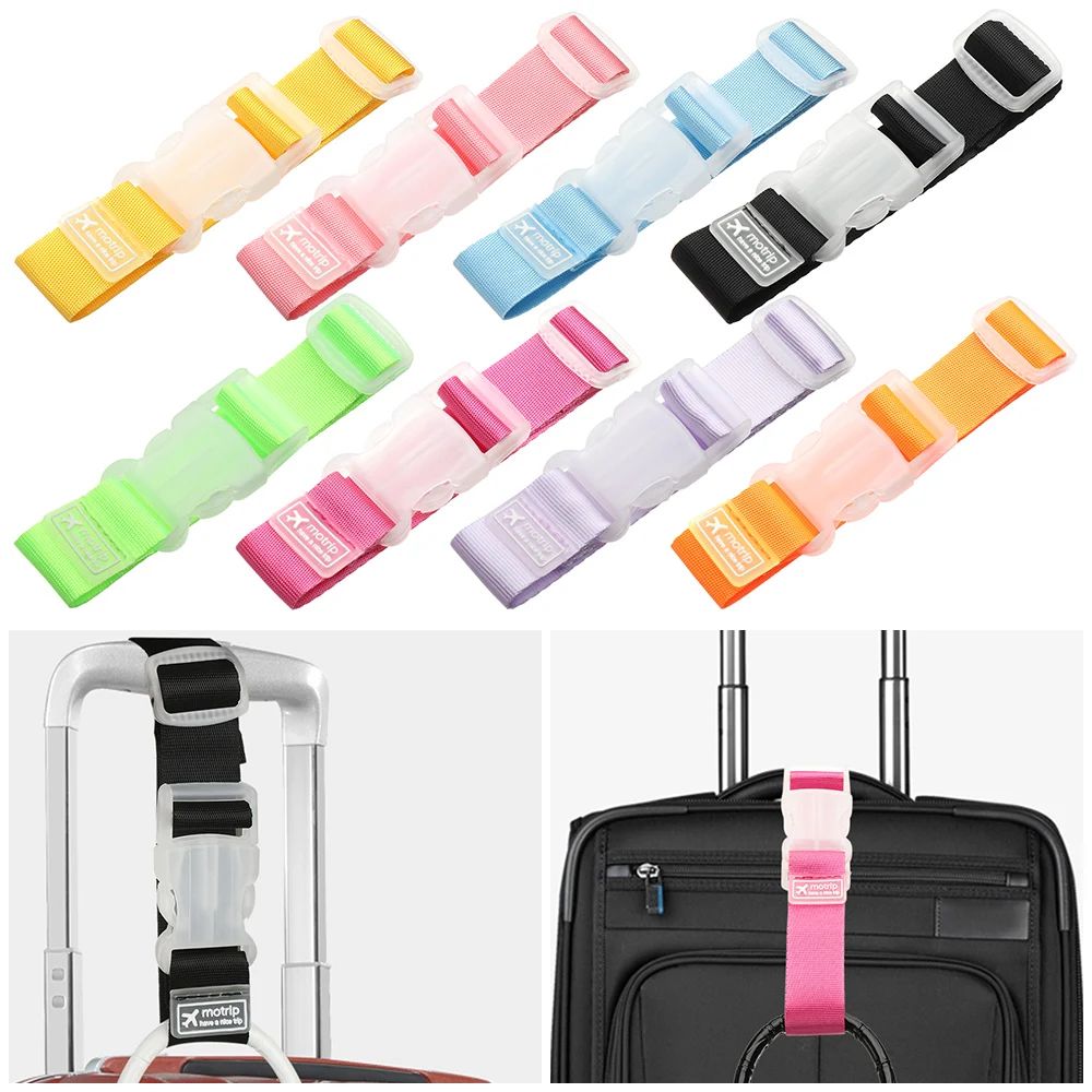 Colorful Adjustable Baggage Nylon Straps Baggage Belt Securi