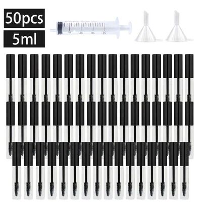 50PCS 5/10ML Protable Empty DIY Mascara Tube with Eyelash Wa