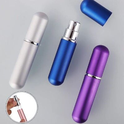 5ml Portable Refillable Mini Spray Bottle Travel Aluminum At