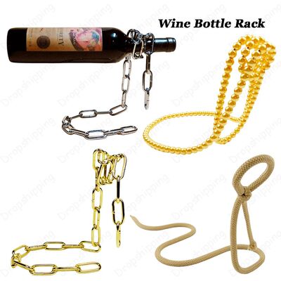 Creative Wine Rack Pearl Necklace Rope Iron Chain Luxury Win