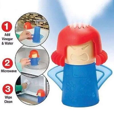 Angry Mama Oven Steam Microwave Cleaner Easily Cleans Microw