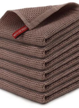 4/6Pcs Cotton Dishcloth Soft Absorbent Kitchen Towel Househo