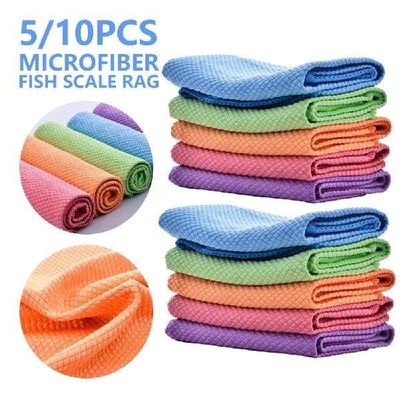5/10Pcs Microfibre Dish Towels Super Absorbable Cleaning Tow