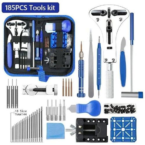 185pcs Watch Battery Change Tool Kit To Open Watches Back Ca