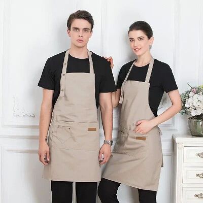 Kitchen Apron for Woman Men Male Chefs Barbecues Bars Cafes