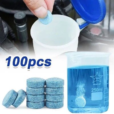 Solid Cleaner Car Windshield Cleaner Effervescent Tablets Wi