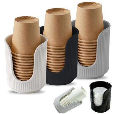Bathroom Vanity Disposable Paper Cup Holder Cotton Pad Tooth