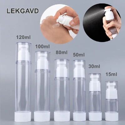 15/30/50/80/100ml Vacuum Spray Lotion Bottle Travel Cosmetic