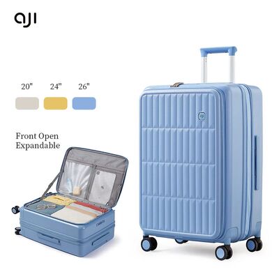 Women Luggage Travel Suitcase Fashions Side Opening Carry On