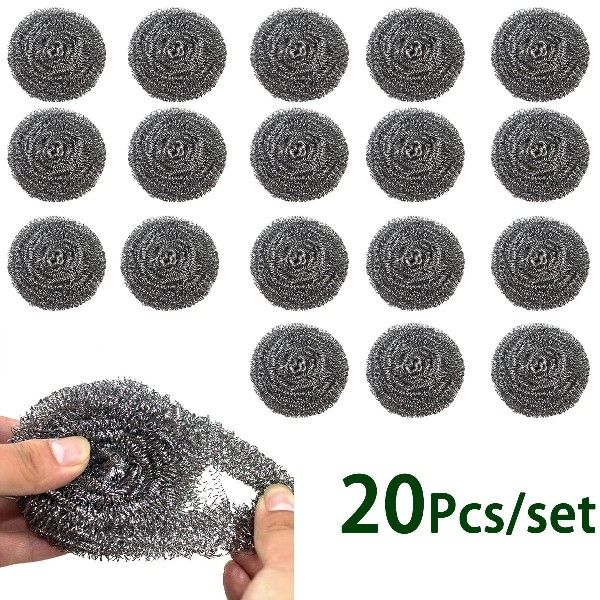 20Pcs Stainless Steel Cleaning Ball Flexible Multipurpose Ut