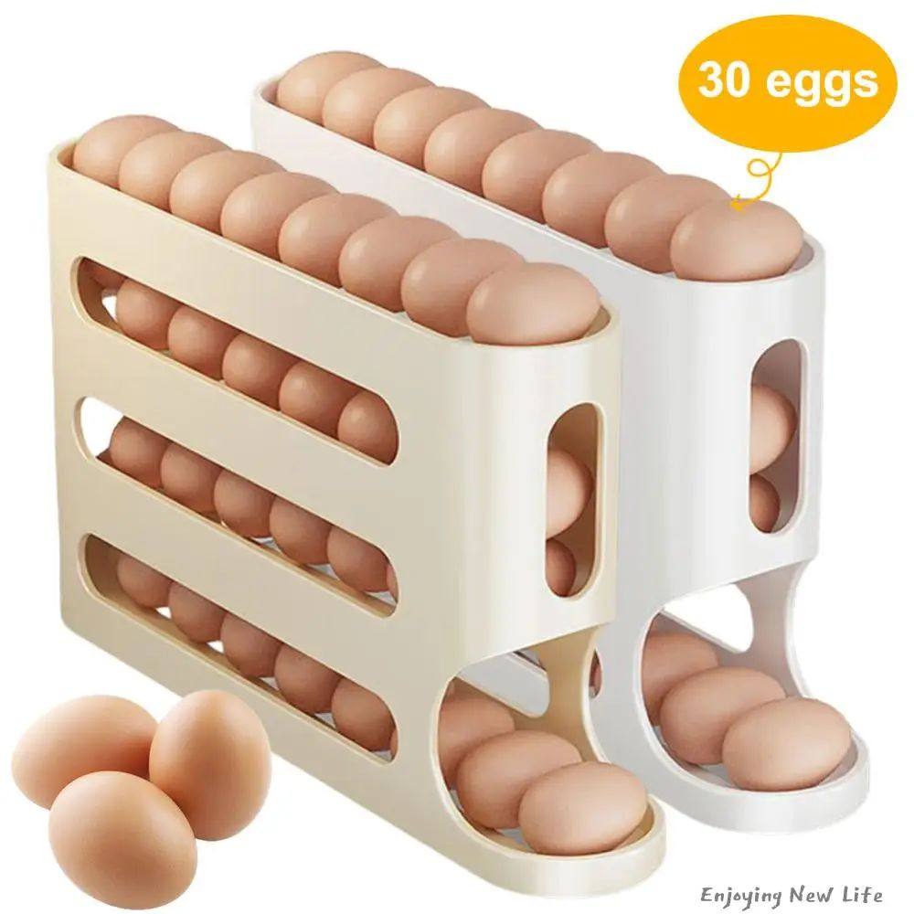 4 Layers Refrigerator Egg Dispenser Large Capacity Stackable