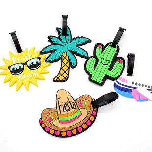 Travel Accessories Creative Luggage Tag Silica Gel Suitcase