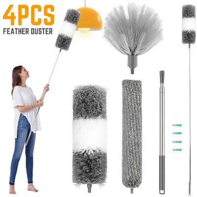 Microfiber Duster Feather Duster Bendable Scratch Free Teles