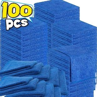 1/100pcs Microfiber Towels Car Wash Drying Cloth Towel House