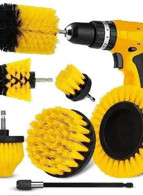 7-Pc Drill Brush Attachment Set Cleaning Brush Tool Kit Mult