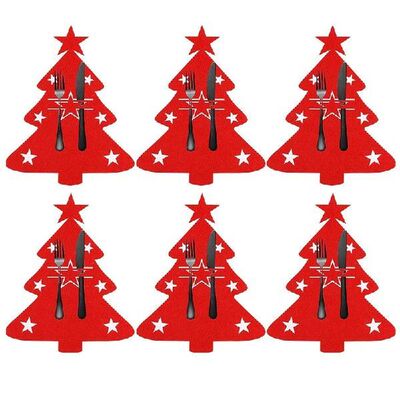 Christmas Knife And Fork Holder Felt Table Decorations Chris