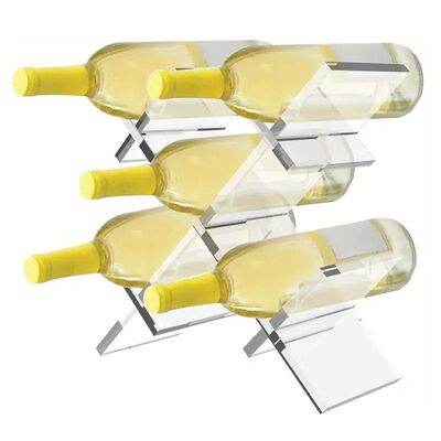 Wine Bottle Holder Countertop Acrylic Refrigerator Organizer