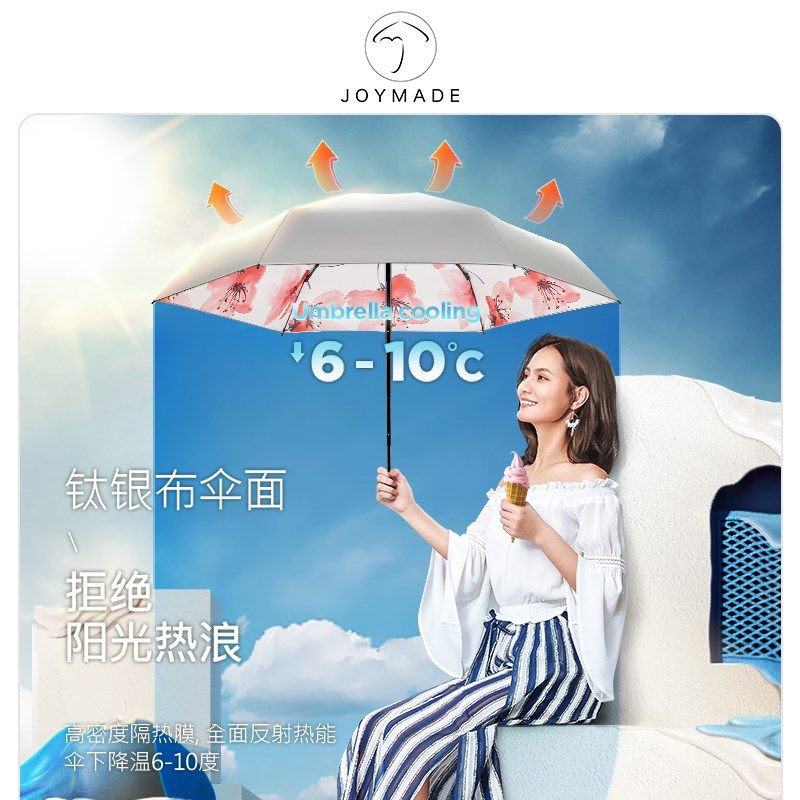 钛银折光防晒伞袖珍小巧便携五折叠太阳伞女轻小超强防紫外线在类目 居家日用, 伞/雨具/防雨/防潮, 伞中 - 来自Buy2taobao.com提供专业的淘宝代购服务