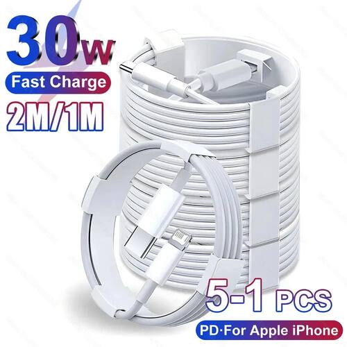 USB C For iPhone 14 13 12 11 Pro Max Mini 6 7 8 Plus XS X XR SE iPad 20W Phone Data Sync Quick Charg