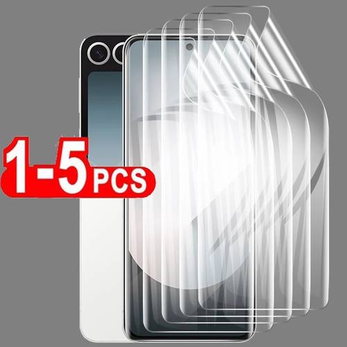 1-5PCS Hydrogel Film For Samsung Galaxy Z Flip 6 5 4 3 Screen Protector Z Flip 5 Z Flip 4 3 Z Flip6