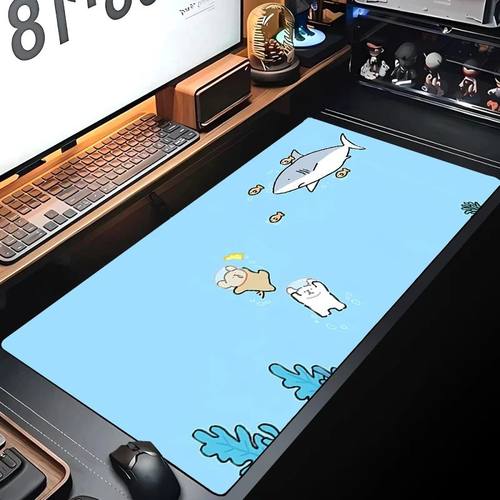 Locking Edge Gaming Mouse Pad Art Large Mousepad Gamer Big C