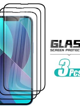 3Pc Sheets Screen Protector Glass For iPhone 13 14 15 Pro Max Plus 12 11 Pro Full Cover Tempered Gla