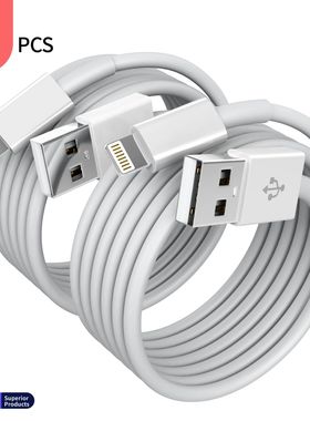 2pcs for iPhone charger cable lightning data cable original MFi certified USB A charging cable suita