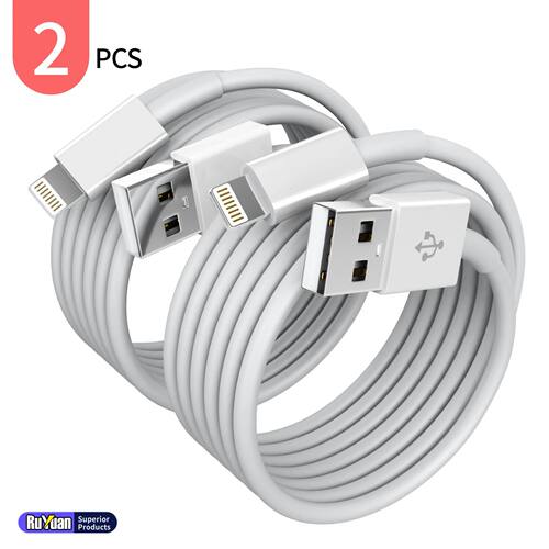 2pcs for iPhone charger cable lightning data cable original MFi certified USB A charging cable suita