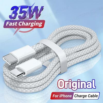PD 35W Quick Charging Type C Cables For iPhone 15 Pro Max Plus USB C Quick Charge Charger 1M 1.5M 2M