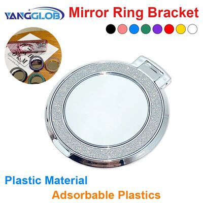 New Ring Grip Magnetic Phone Holder Rotating Round Mirror Gl