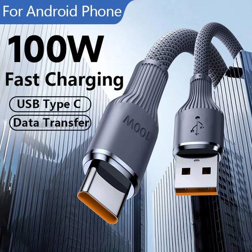 100W 6A Quick charging data cable USB/Type C to Type C for Sumsung Huawei OPPO Android Phone High-sp