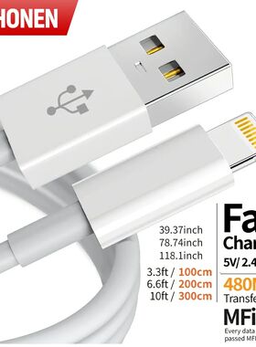 Original Quality USB Charger Cable for iPhone 14 8 7 6S Plus 13 12 Pro XS Max XR SE Quick Charging C