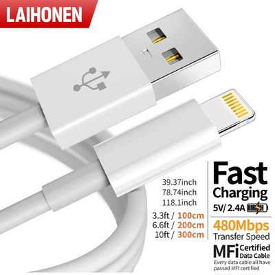 Original Quality USB Charger Cable for iPhone 14 8 7 6S Plus 13 12 Pro XS Max XR SE Quick Charging C