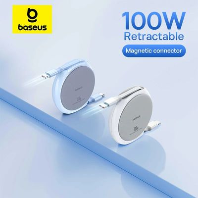 USB C Cable 100W for iPhone 16 15 Plus Pro Max Retractable C
