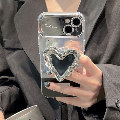 INS Cute 3D Metal Love Heart Phone Holder Grip Tok Griptok F