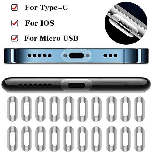 10PCS For IOS/Type-C/Micro USB Charging Port Universal Prote