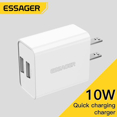 10W US Dual USB Charger Adapter Quick Charge For iPhone 14 13 Pro Max Huawei Portable Mobile Phone T