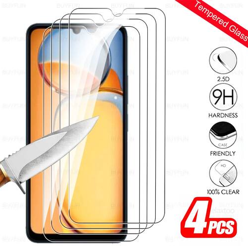 4Pcs For Redmi 13C Screen Protector Tempered Glass For Redmi 13C Redmi13C Redmy 13 C C13 4G Protecti